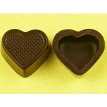 1 Folie Herzschalen Zartbitter