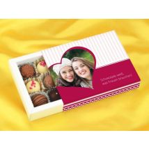 Trüffelverpackung für 12 Trüffel, individuell, Herz B