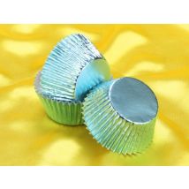 Muffinförmchen Folie baby blau 24 Stück