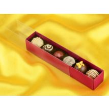 Trüffelstange für 6 Trüffel, ruby