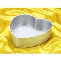 Backform, tief, Herz, 25x7,5cm