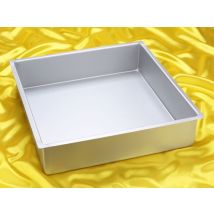 Backform, tief, quadratisch, 40x40x10cm