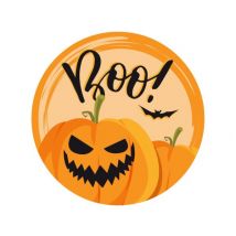 Tortenaufleger Halloween Kürbis, rund 20cm