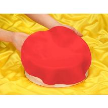 Ausgerollte Rollfondant-Decke Rot Durchmesser 36cm 430g