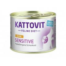 KATTOVIT Feline Diet Sensitive (hypoallergene Schonkost) 185g Dose Katzennassfutter Diätnahrung