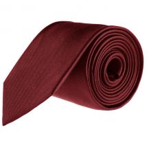 Seidenfalter Extralange Seidenkrawatte mit feiner Streifenstruktur Farbe dunkelrot Größe: One Size