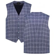 Digel Sakkoweste mit Leinen und Stretch Farbe dunkelblau Größe: 62