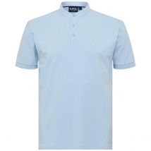 North Poloshirt mit Stehkragen Farbe hellblau Größe: 7XL