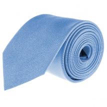 Seidenfalter Extralange Seidenkrawatte mit feiner Streifenstruktur Farbe hellblau Größe: One Size