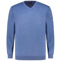 Hajo Feinstrickpullover "Smart Relaxx", hautsympathisch Farbe blau Größe: 3XL