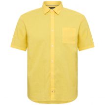 North Freizeithemd mit Leinen Farbe gelb Größe: 6XL