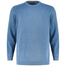 RAGMAN Rundhalspullover aus Baumwolle Farbe blau Größe: 5XL