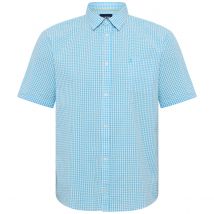 North Freizeithemd in Seersucker-Qualität Farbe türkis Größe: 6XL