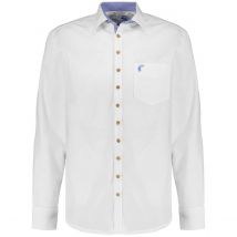 Orbis Trachtenhemd mit Kontrastdetails Farbe weiß Größe: XXL