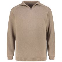 RAGMAN Troyer aus Biobaumwolle Farbe mittelbraun Größe: 5XL
