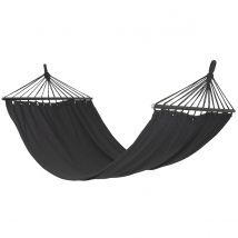 BO-CAMP Extrabreite Hängematte mit Spreizstock, max. Tragkraft 200 kg Farbe schwarz Größe: One Size