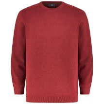RAGMAN Rundhalspullover aus Baumwolle Farbe dunkelrot Größe: 3XL