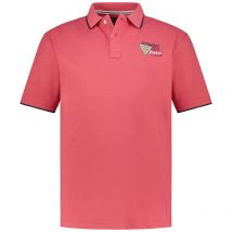 Redfield Poloshirt mit Kontrastdetails Farbe rot Größe: 6XL