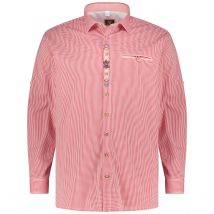 Orbis Trachtenhemd aus Baumwollmischung Farbe rot/weiß Größe: 3XL