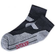 Lusana Trekking-Socke mit Polsterung, kurz Farbe anthrazit Größe: 45-47