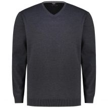 Hajo Feinstrickpullover "Smart Relaxx", hautsympathisch Farbe grau Größe: 4XL