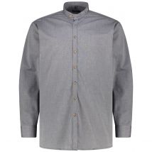 Orbis Trachtenhemd aus Baumwolle Farbe grau Größe: 4XL