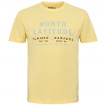 North T-Shirt mit Label-Print Farbe gelb Größe: 3XL