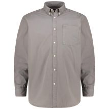 camel active Freizeithemd mit Garment-Dye-Färbung Farbe grau Größe: 6XL