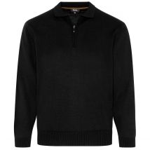Hajo Pullover mit Polokragen, kratzfrei Farbe schwarz Größe: 5XL