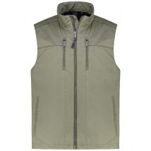 CASA MODA Weste aus Baumwolle Farbe dunkelgrün Größe: 5XL