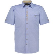 Orbis Trachtenhemd mit Stickerei Farbe blau Größe: 8XL