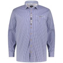 Orbis Trachtenhemd aus Baumwollmischung Farbe blau/weiß Größe: 5XL