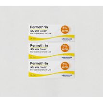 3 x Permethrin 5% Cream 30g