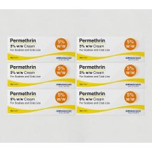 6 x Permethrin 5% Cream 30g