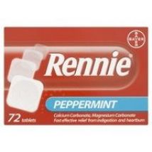 Rennie Peppermint 72 Tablets