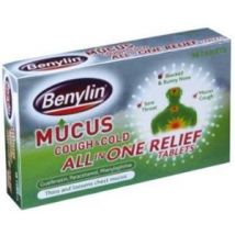Benylin Mucus Cough &amp; Cold All in One Relief 16 Tablets Short Dated 08/2024