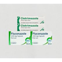 2 Packs of Fluconazole &amp; 2 Packs of Clotrimazole Pessaries