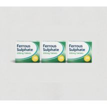 3 Packs of Ferrous Sulphate 200mg 28 Tablets