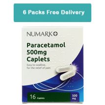 6 Packs of Numark Paracetamol 16 Caplets