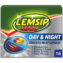 Lemsip Max Day &amp; Night Cold &amp; Flu Relief 16 Capsules