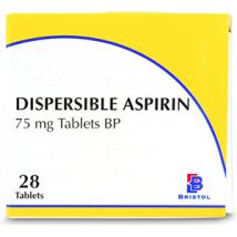 Low Strength Aspirin 75mg Dispersible 28 Pack