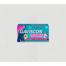 Gaviscon Double Action Mixed Berry 24 Chewable Tablets