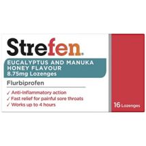 Strefen Eucalyptus and Manuka Honey 16 Lozenges