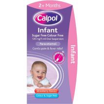 Calpol Infant Suspension Sugar & Colour Free 120mg/5ml 100ml