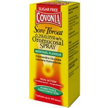 Covonia Dual Action Sore Throat Spray Menthol 0.2%/0.05% 30ml