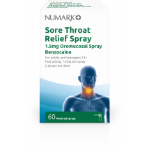 Numark Otc Medicines Sore Throat Relief Spray 1.5mg 60sprays