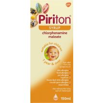Piriton Antihistamine Allergy Relief Syrup Chlorphenamine 150ml