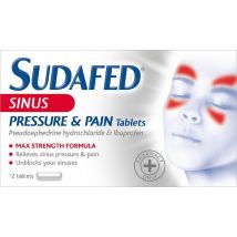 Sudafed Sinus Pressure & Pain Tablets 200mg/30mg  12