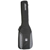 Tasche für E-Bass, 10 mm Polsterung, grau-schwarz