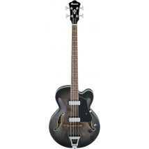 IBANEZ Full-Hollow Bass in Transparent Black Sunburst AFB200-TKS